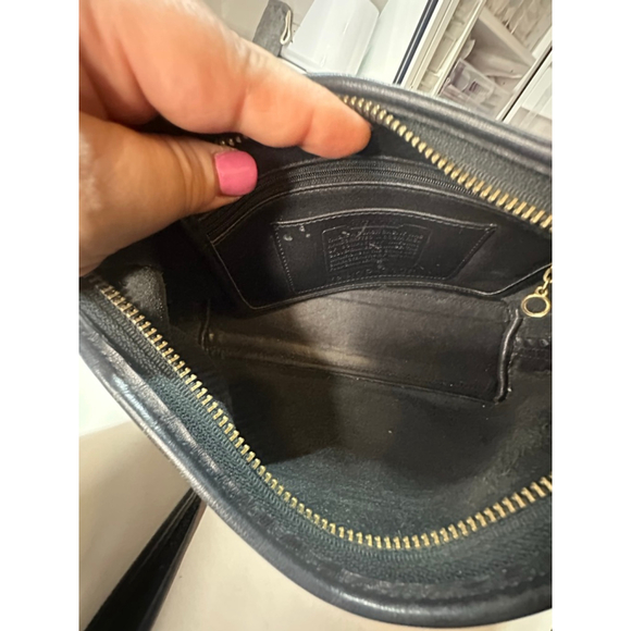 Women's Coach Black Leather Shoulder Bag One Size - Picture 9 of 10